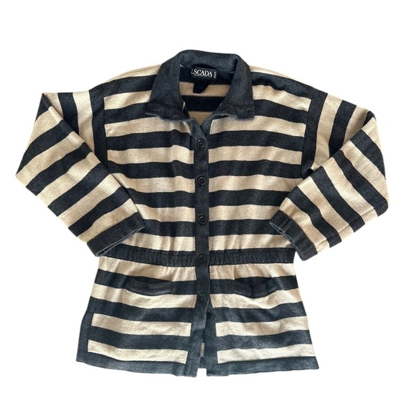 ESCADA by Margaretha Ley ~ Women’s 100% Wool Striped Sweater ~ Sz M (38) ~ VTG - Picture 3 of 10
